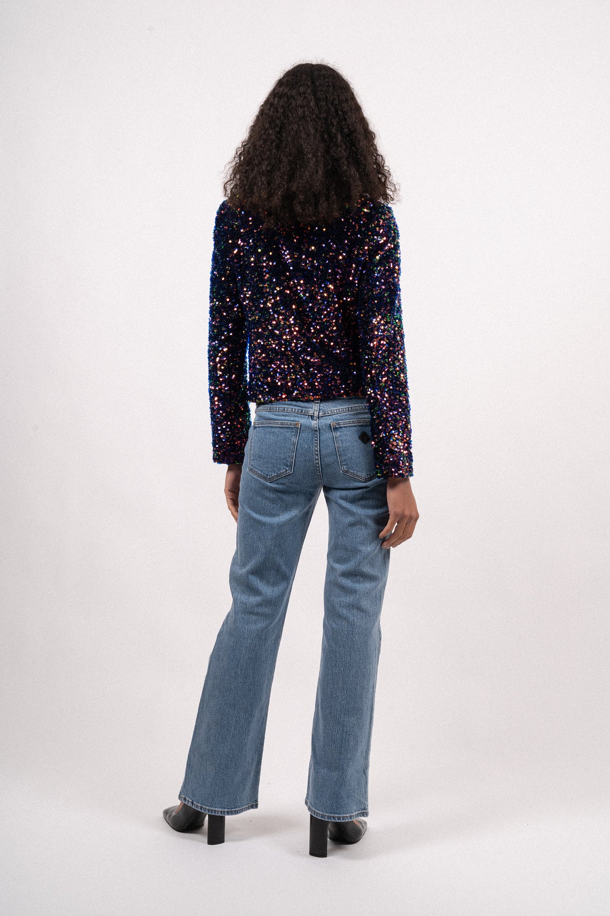 Paulette Jacket - Multicolour Sequins Velour