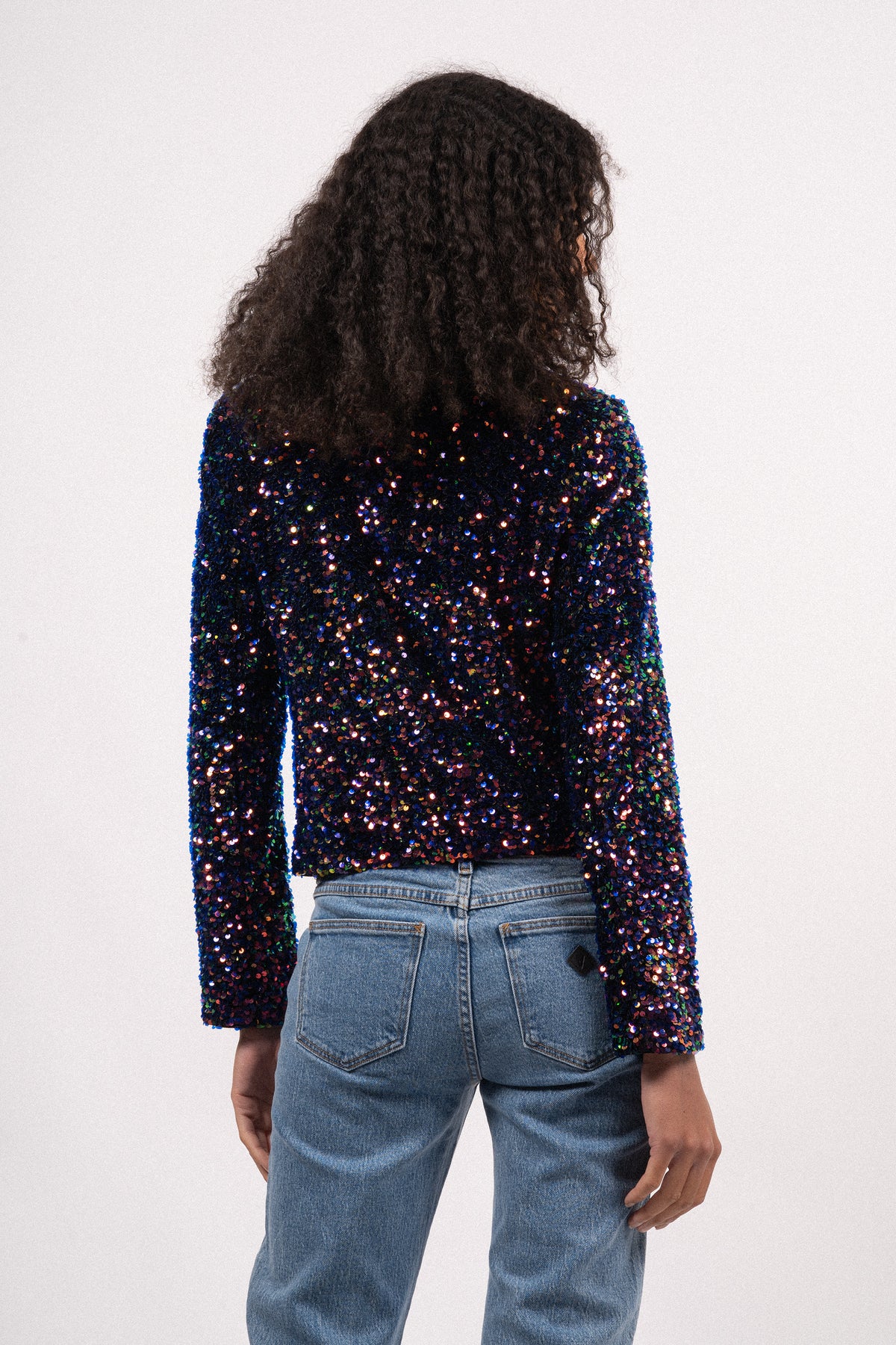 Paulette Jacket - Multicolour Sequins Velour