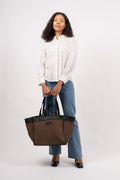 Gingham Lily Bag - Acorn Brown