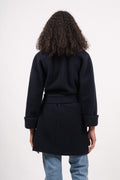 Wool Coat Mid - Dk Blue