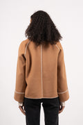 Yasalami Handmade Wool Mix Jacket - Nomad W/Birch Stich