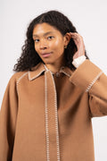 Yasalami Handmade Wool Mix Jacket - Nomad W/Birch Stich