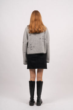 Iben Zip Jacket - Grey With Dark Details