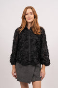 Yasroso LS Neck Shirt - Black