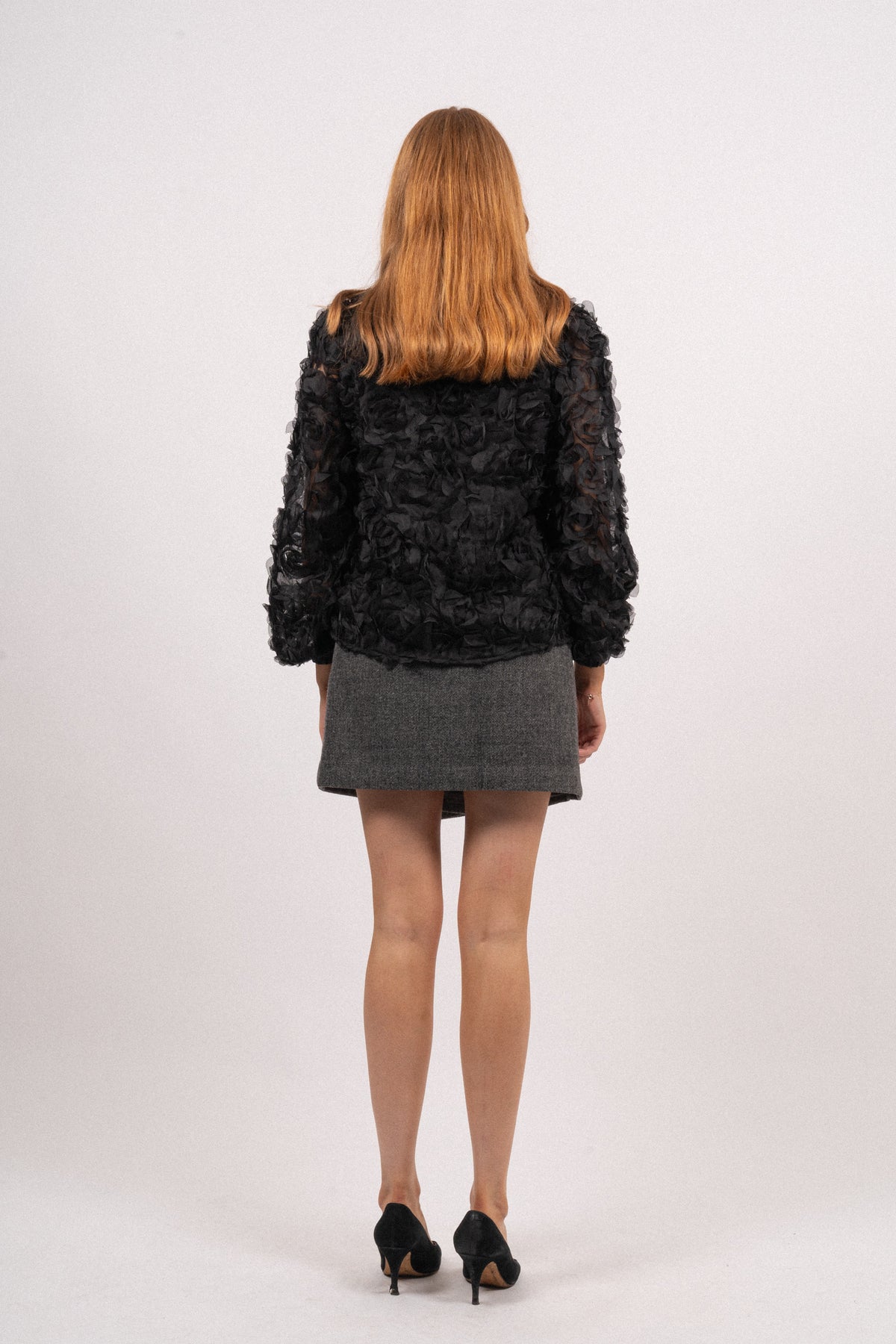Yasroso LS Neck Shirt - Black