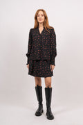 Vinaya Ladonna Shirt Aop - Black Flower