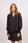 Vinaya Ladonna Shirt Aop - Black Flower