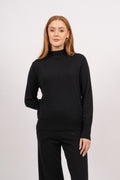 Hanni LS Knit T-Neck - Black