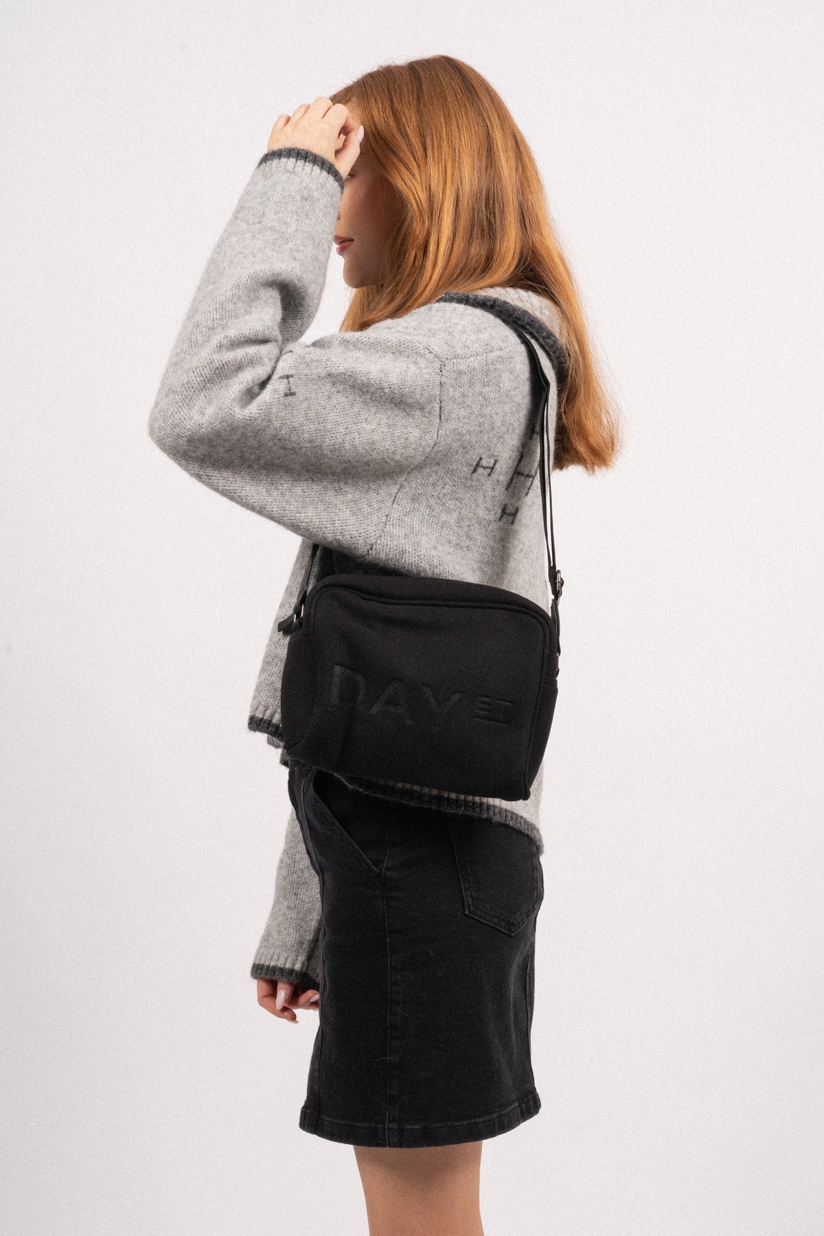 Day Woolen XL Boxy - Black