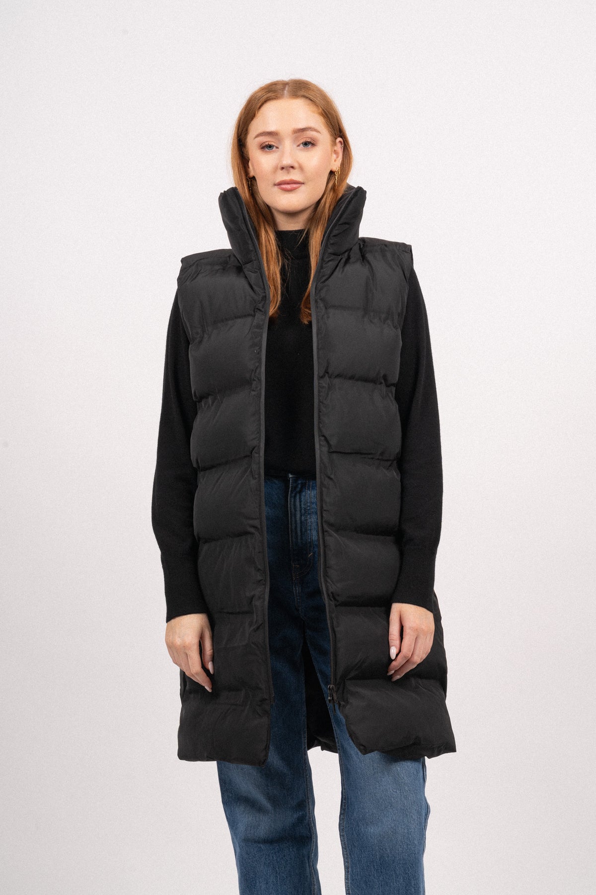 Idalene Kaysa Long Waistcoat - Black