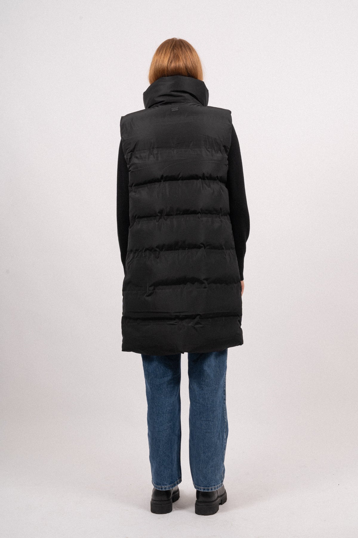 Idalene Kaysa Long Waistcoat - Black