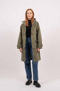 Malan Hood Raincoat - Four Leaf Clove