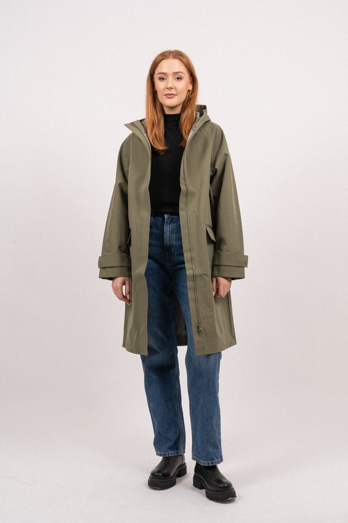 Malan Hood Raincoat - Four Leaf Clove