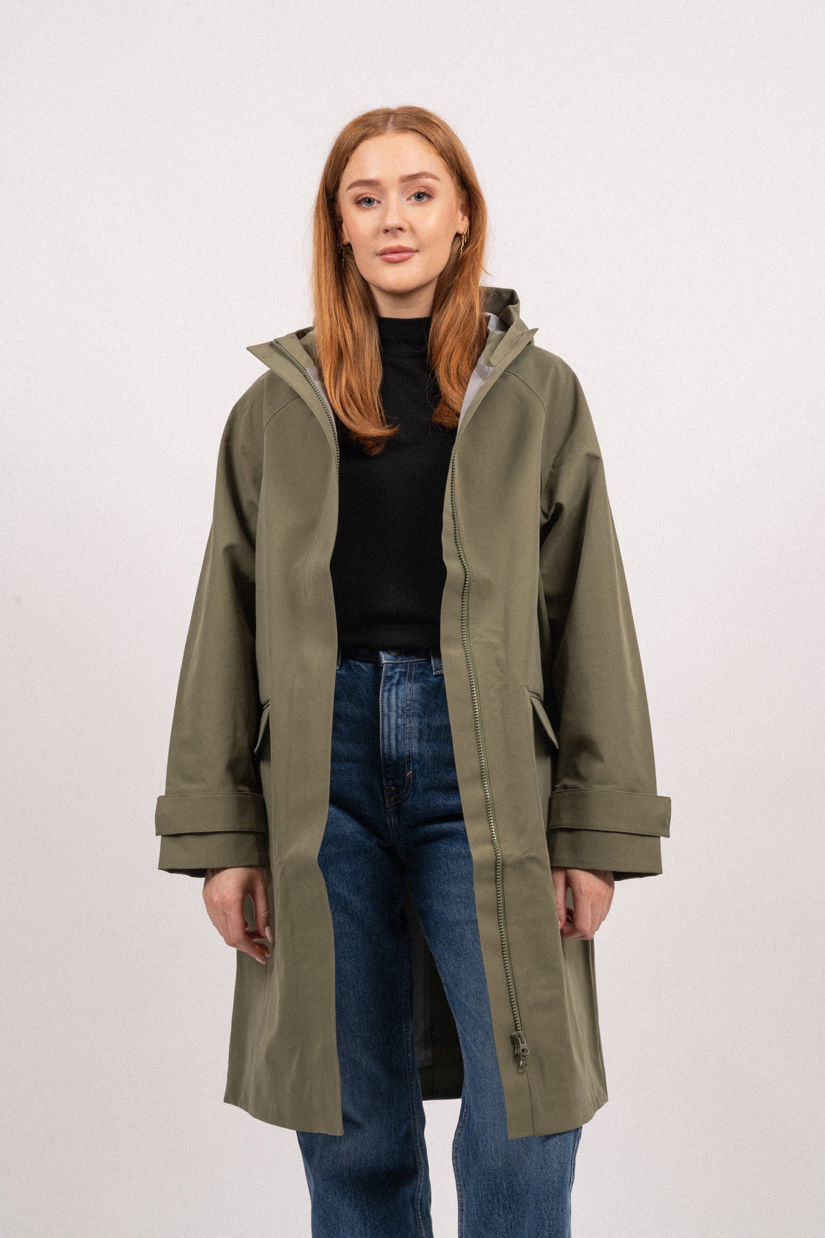 Malan Hood Raincoat - Four Leaf Clove