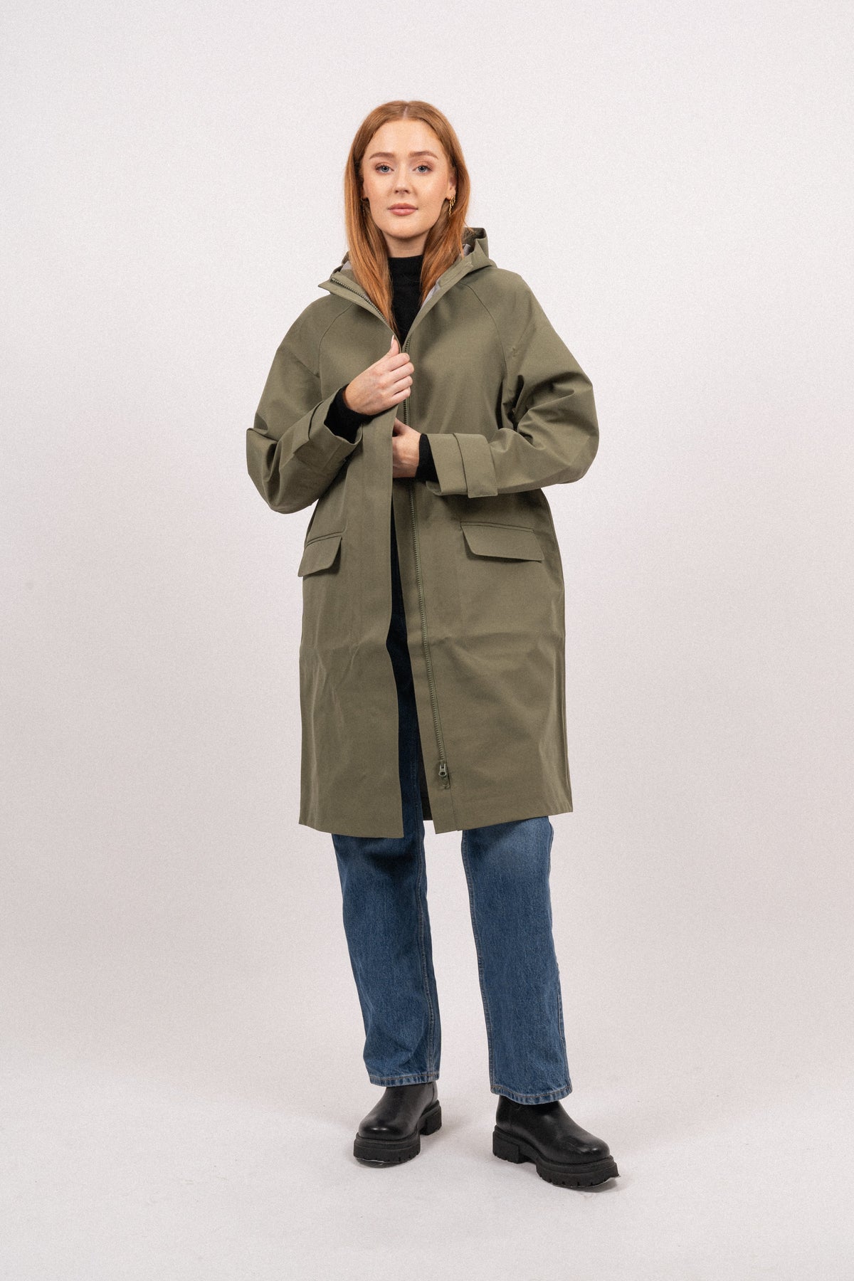 Malan Hood Raincoat - Four Leaf Clove