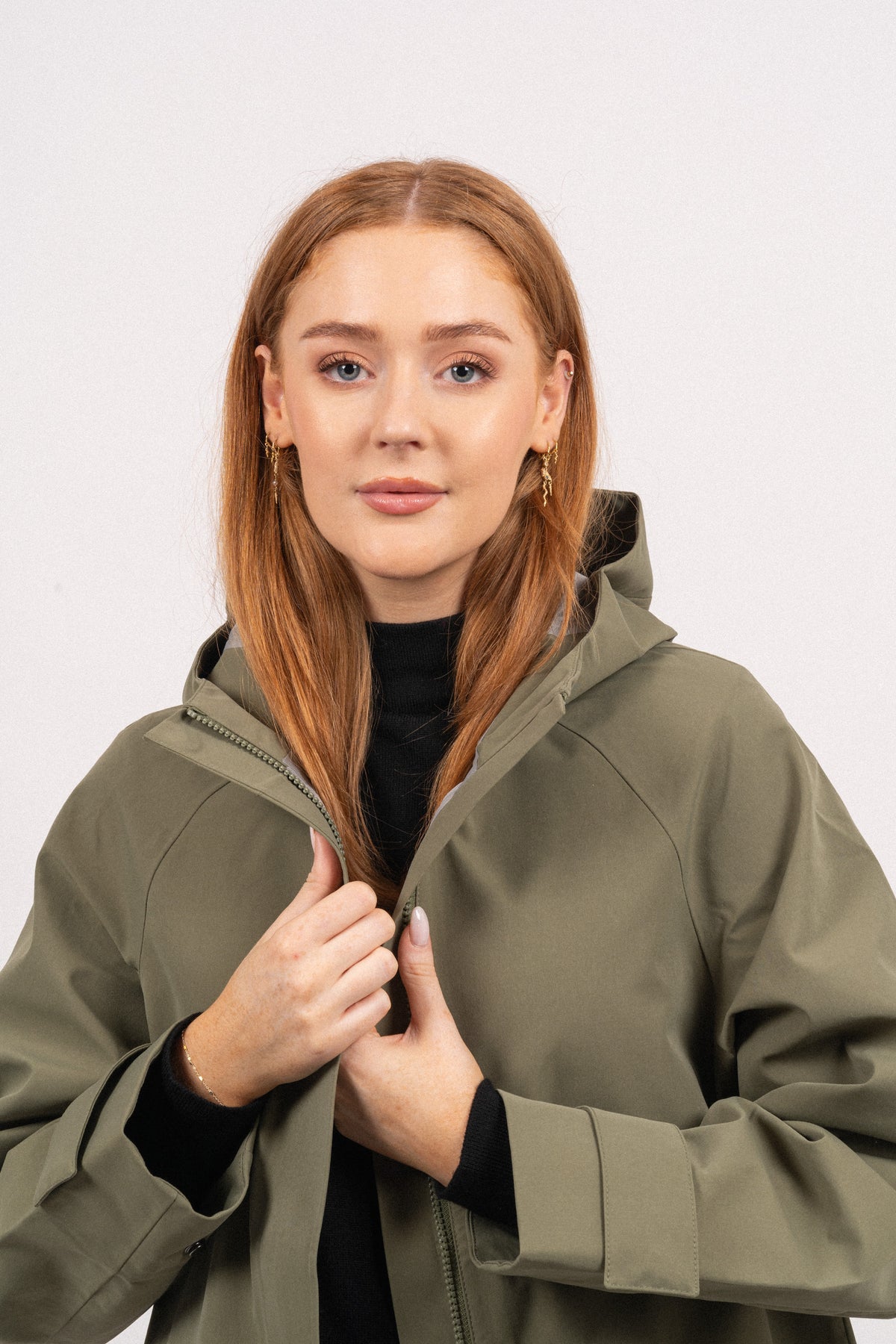 Malan Hood Raincoat - Four Leaf Clove