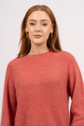 Ceara Hope Raglan Pullover - Mineral Red