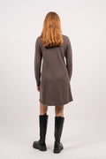 Hanni LS Knit Dress - Brownie Melange
