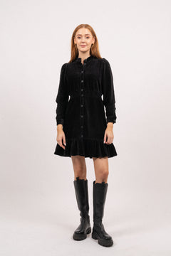 Floriana Shirt Dress - Black