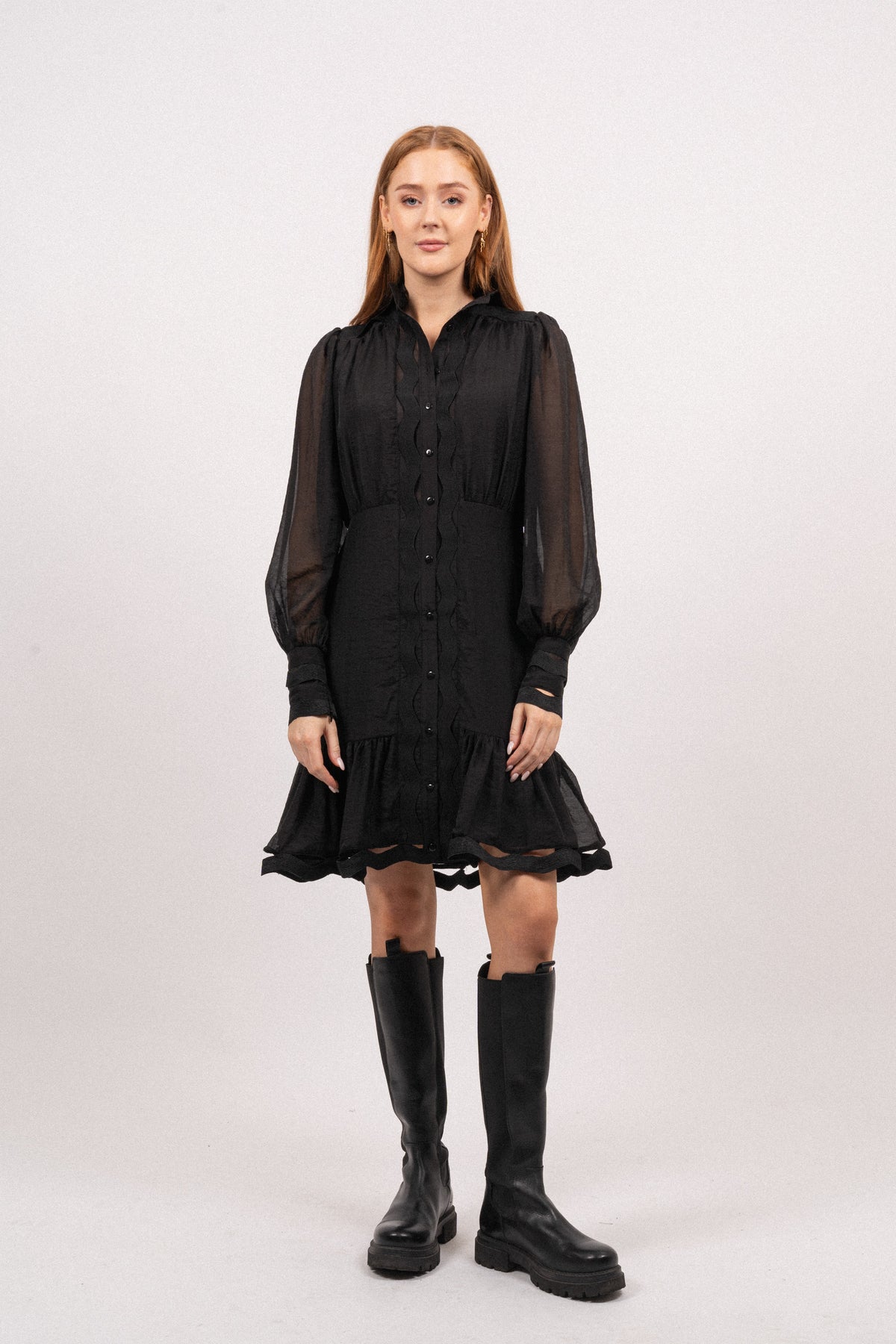 Yasponira LS Dress - Black