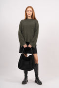 Day Woolen Small Shopper - Black