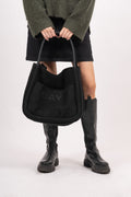 Day Woolen Small Shopper - Black