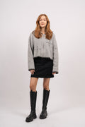 Iben Zip Jacket - Grey With Dark Details