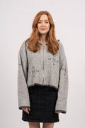 Iben Zip Jacket - Grey With Dark Details