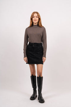 Jolenecc Denim Skirt - Black