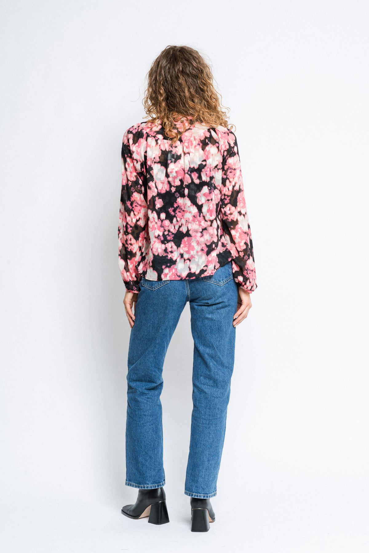CisiraIW Blus - Pink Floaty Flower