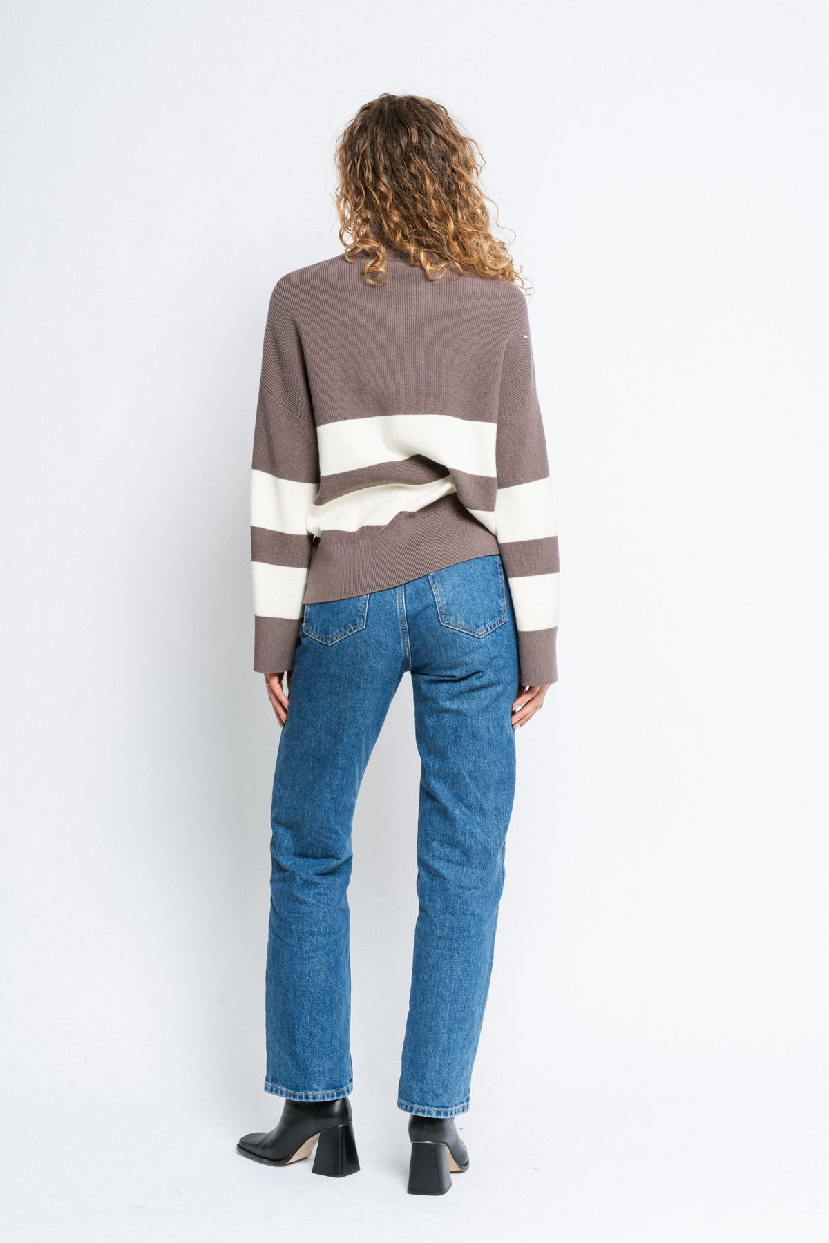 OthiliaIW Gittel Pullover - Whisper White/Sandy Grey