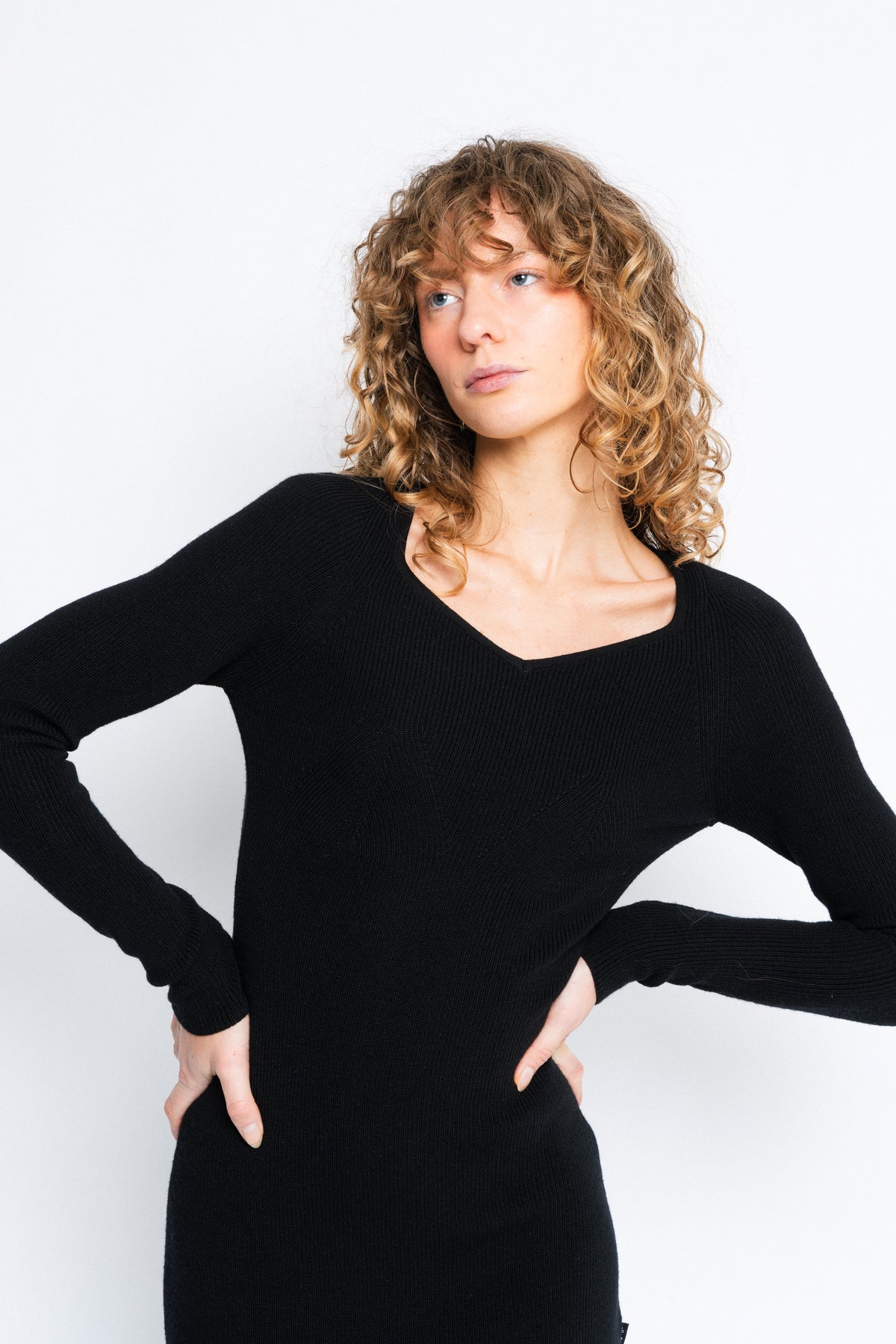Malin Merino Dress - Black