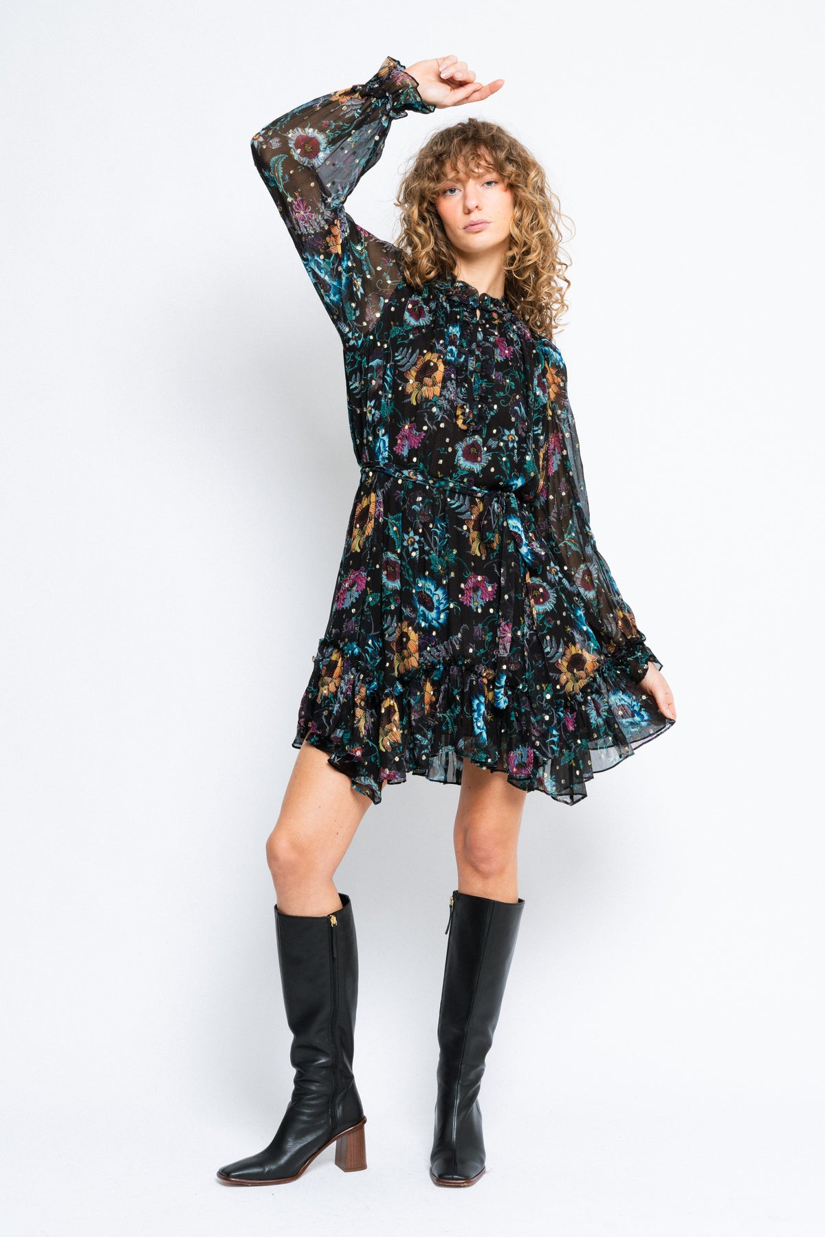 Anais Dress - Black Iris