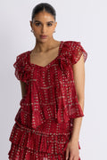 Isabel Marant Madrana Blus - Röd