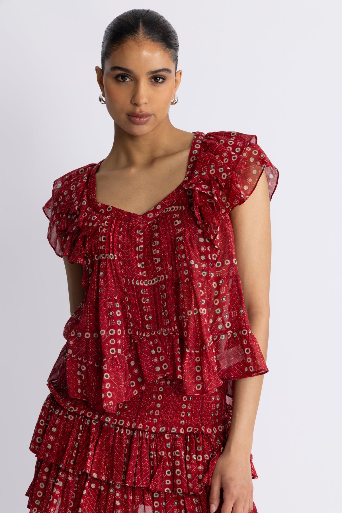 Isabel Marant Madrana Blus - Röd