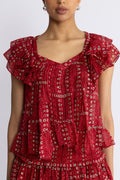 Isabel Marant Madrana Blus - Röd