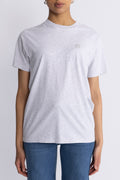 Lili Tee Framed Monogram - Heather Grey