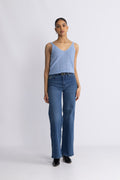 Cressida Melange Knit Top - Regatta
