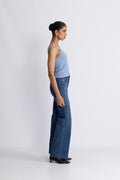 Cressida Melange Knit Top - Regatta