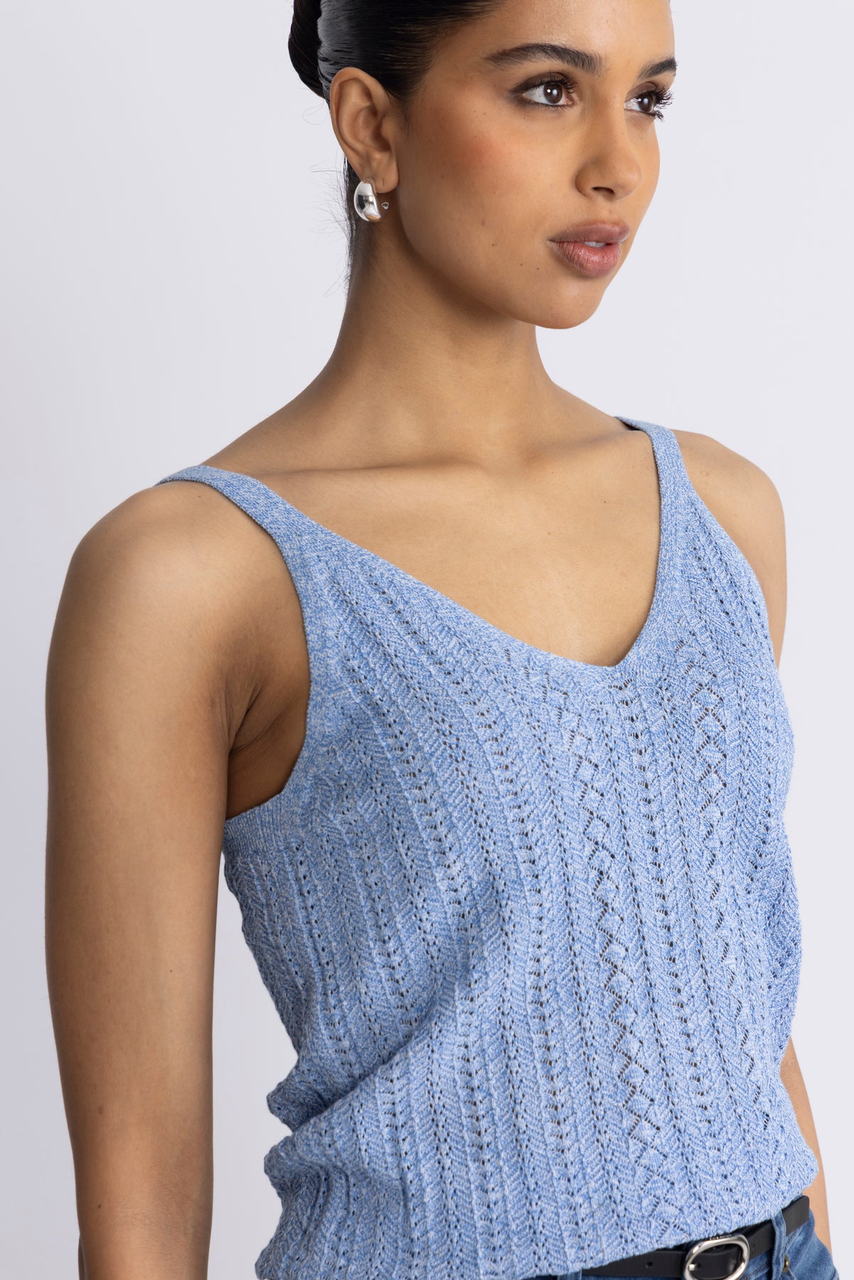 Cressida Melange Knit Top - Regatta