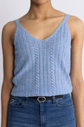 Cressida Melange Knit Top - Regatta