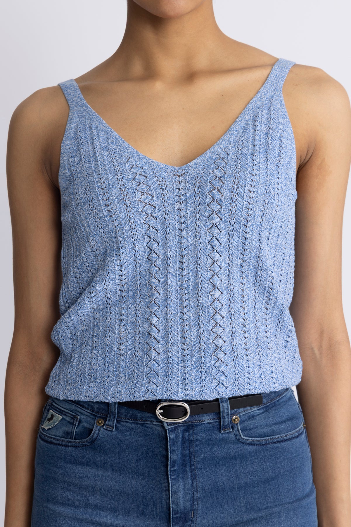 Cressida Melange Knit Top - Regatta