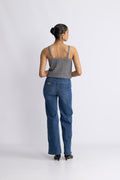 Cressida Melange Knit Top - Svart