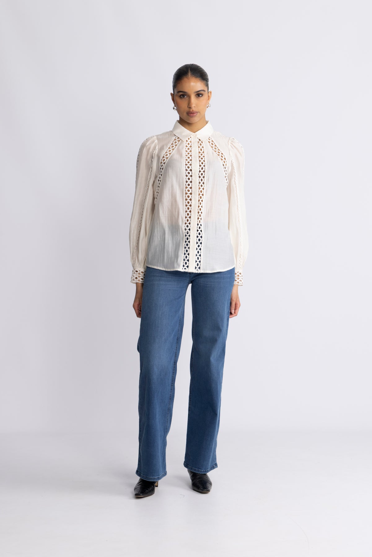 Cmmolly-Shirt Lace Band - Jet Stream