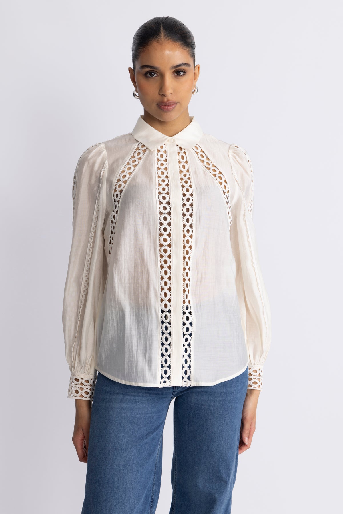 Cmmolly-Shirt Lace Band - Jet Stream