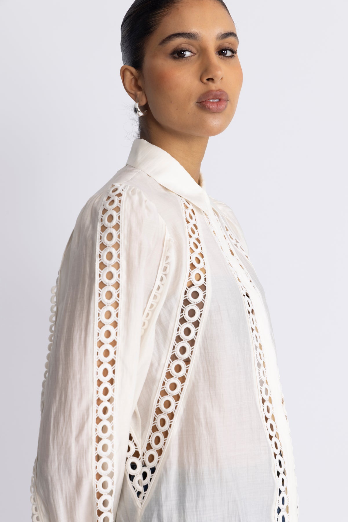 Cmmolly-Shirt Lace Band - Jet Stream