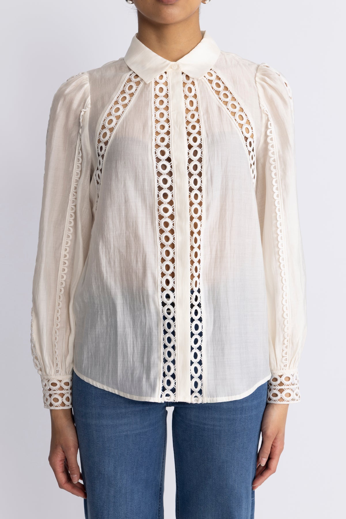 Cmmolly-Shirt Lace Band - Jet Stream
