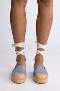 Cap-Toe Espadrille - Blue Cloud / Naturale