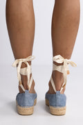 Cap-Toe Espadrille - Blue Cloud / Naturale