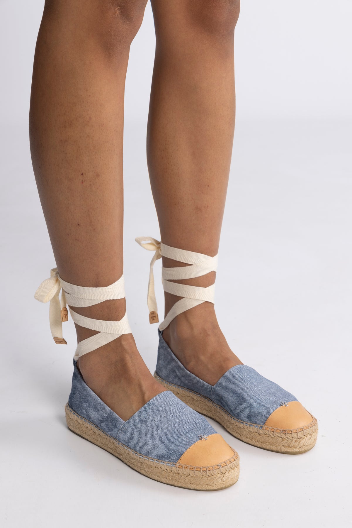 Cap-Toe Espadrille - Blue Cloud / Naturale